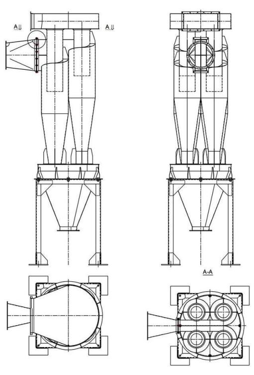 чертеж циклона У21-ББЦ в Когалыме